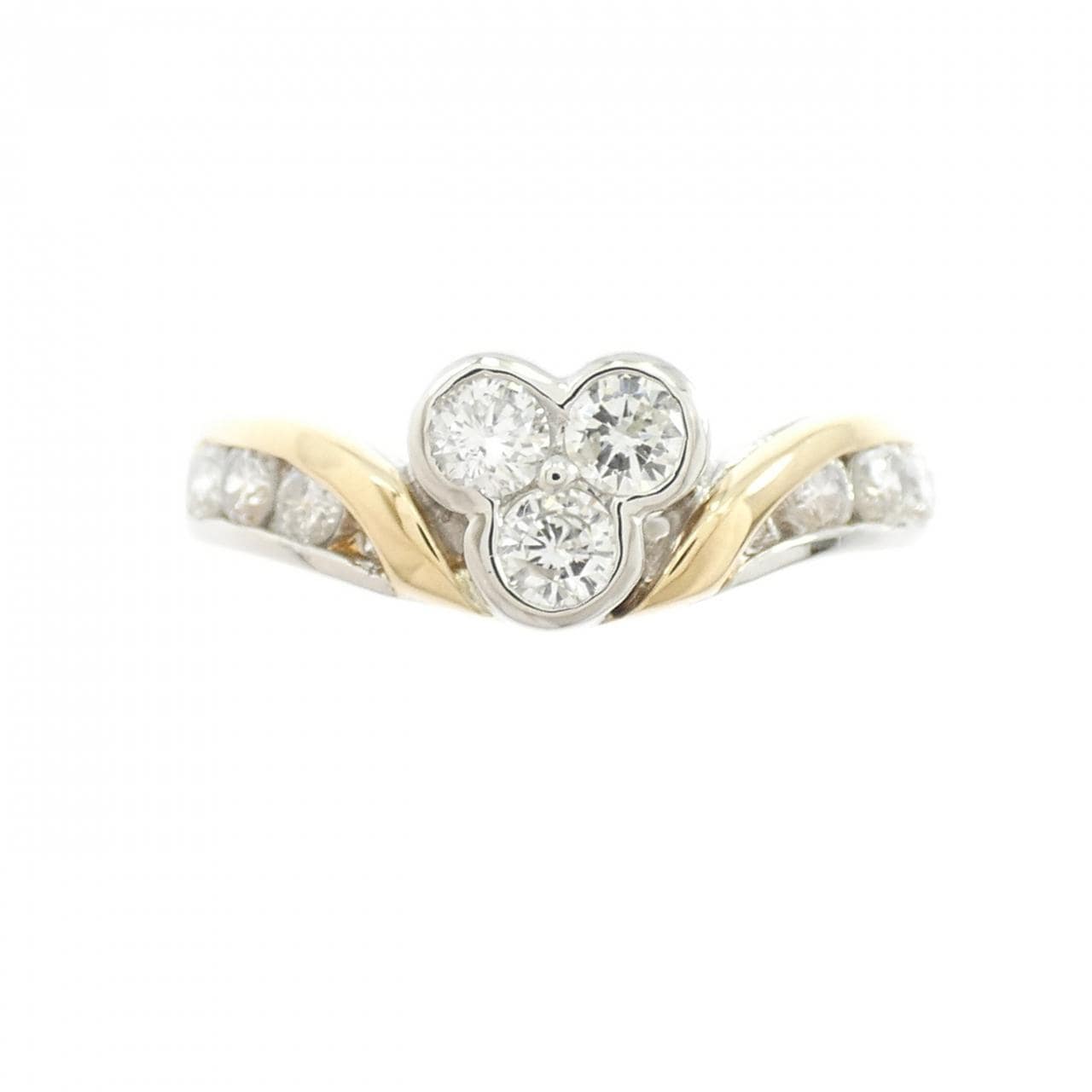 PT900/K18YG ダイヤモンド リング 0.53CT