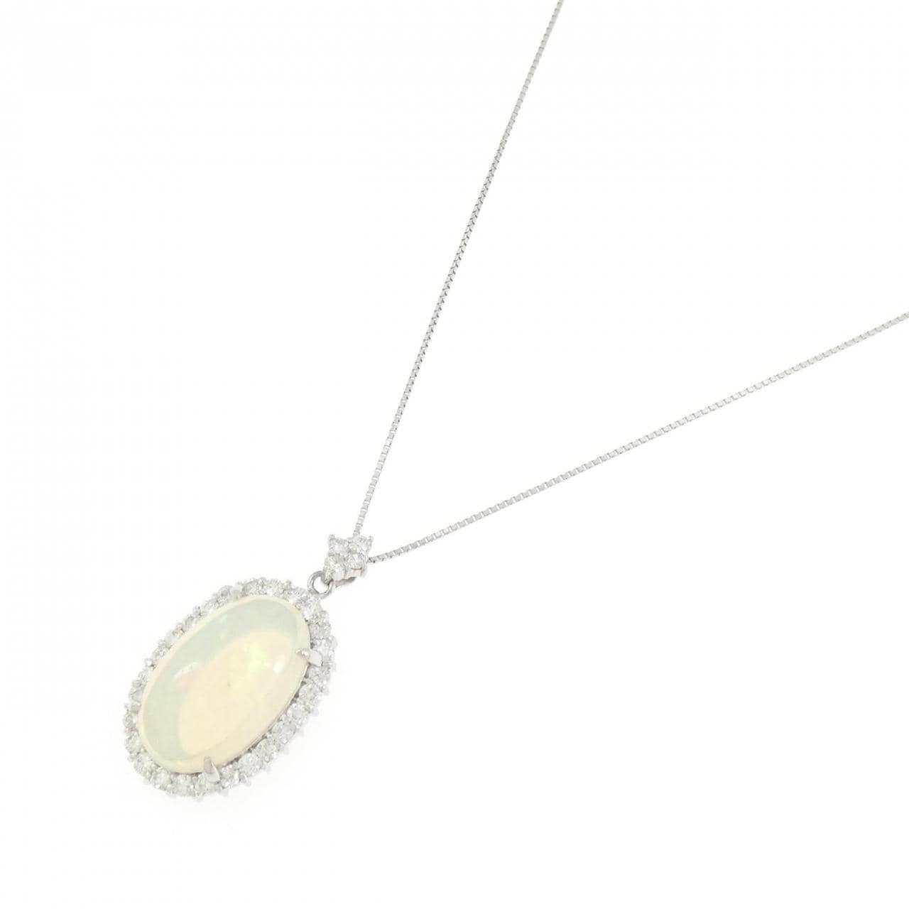 PT900/PT850 オパール ネックレス 8.13CT