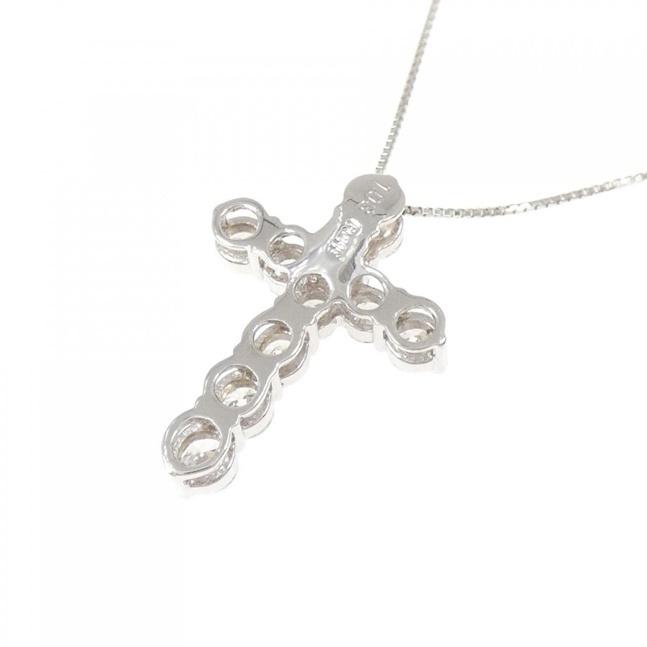 PT900/PT850 クロス ダイヤモンド ネックレス 1.03CT