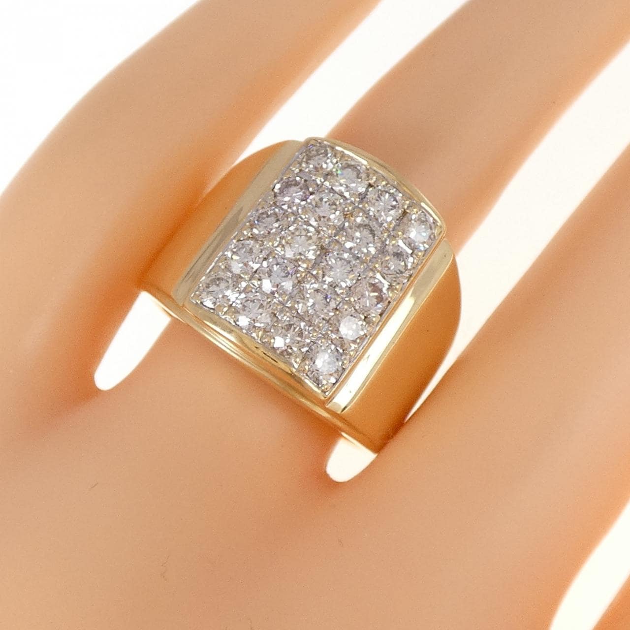 K18YG/K18WG Diamond ring
