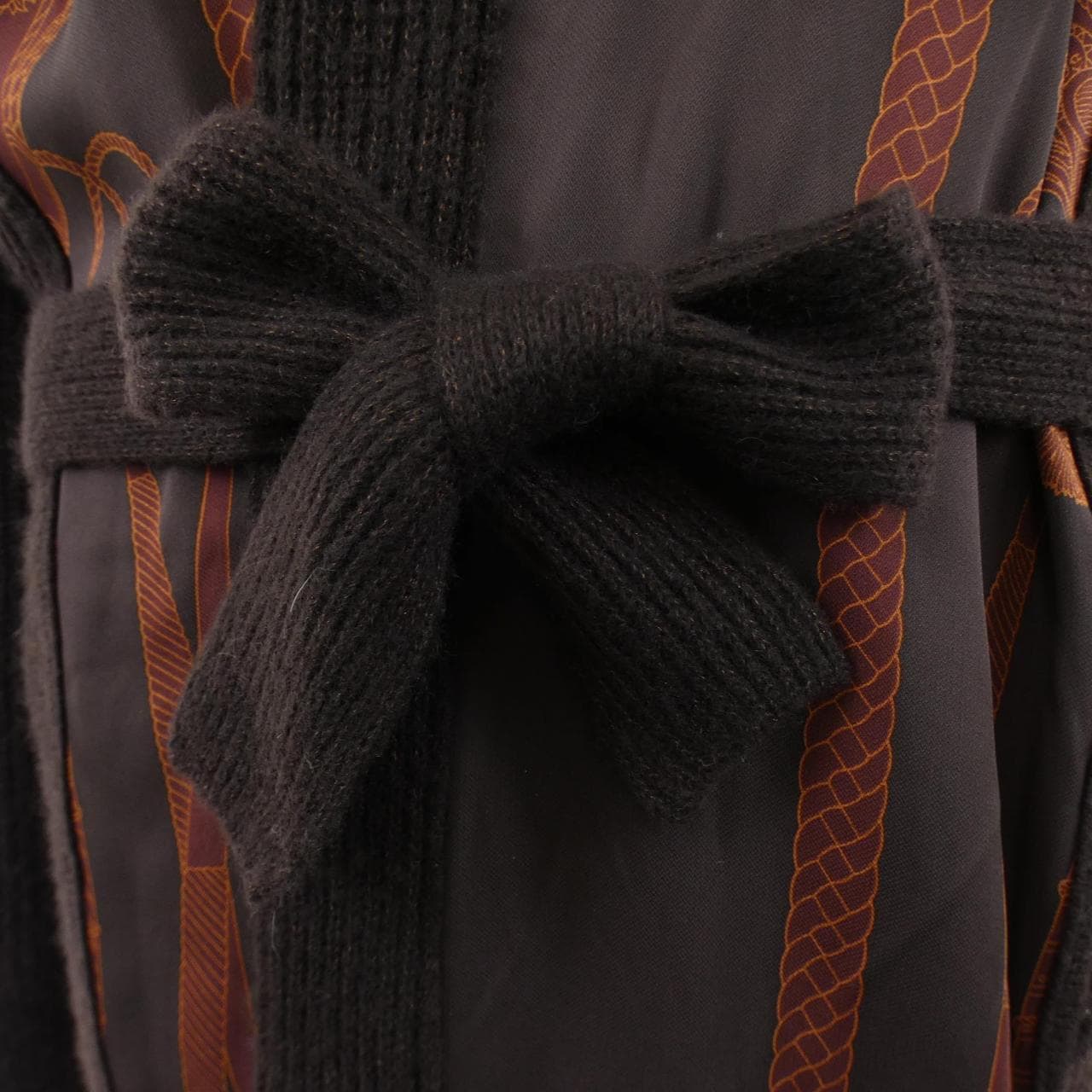 エルメス HERMES LES TAMBOURS FINESSE 3H2840D1 ツイルレーヌ ロングカーディガン