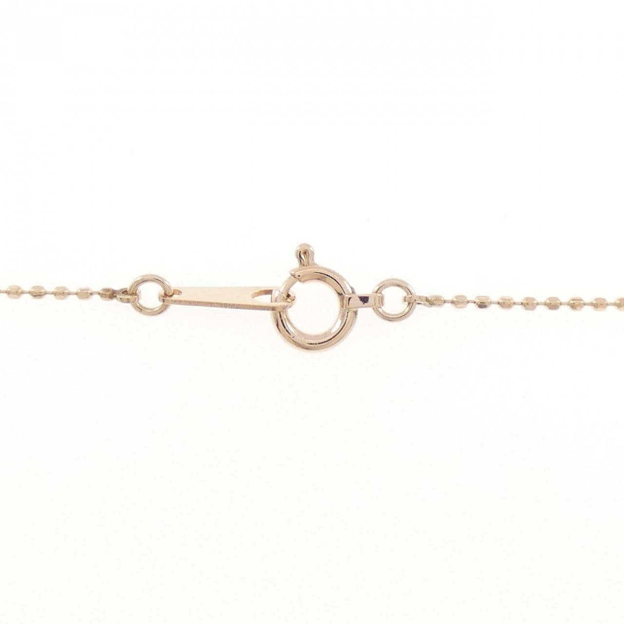 K10PG フラワー ダイヤモンド ネックレス 0.20CT