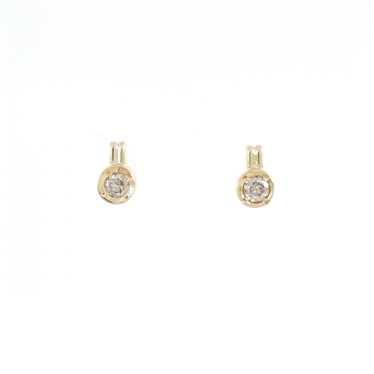 K18YG ダイヤモンド ピアス 0.16CT
