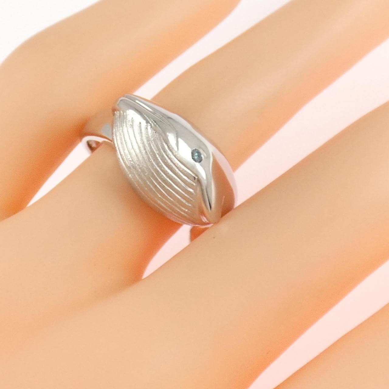 PT900 クジラ ダイヤモンド リング 0.02CT