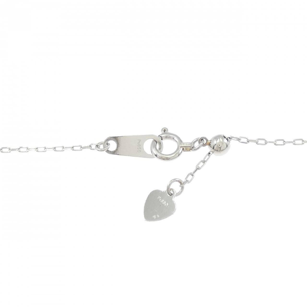 PT900/PT850 ソリティア ダイヤモンド ネックレス 0.296CT