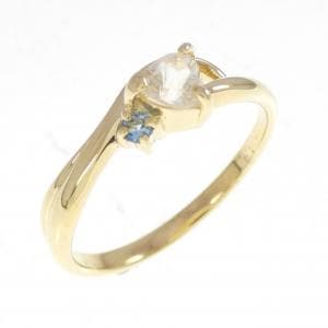 K18YG ハート ラブラドライト リング