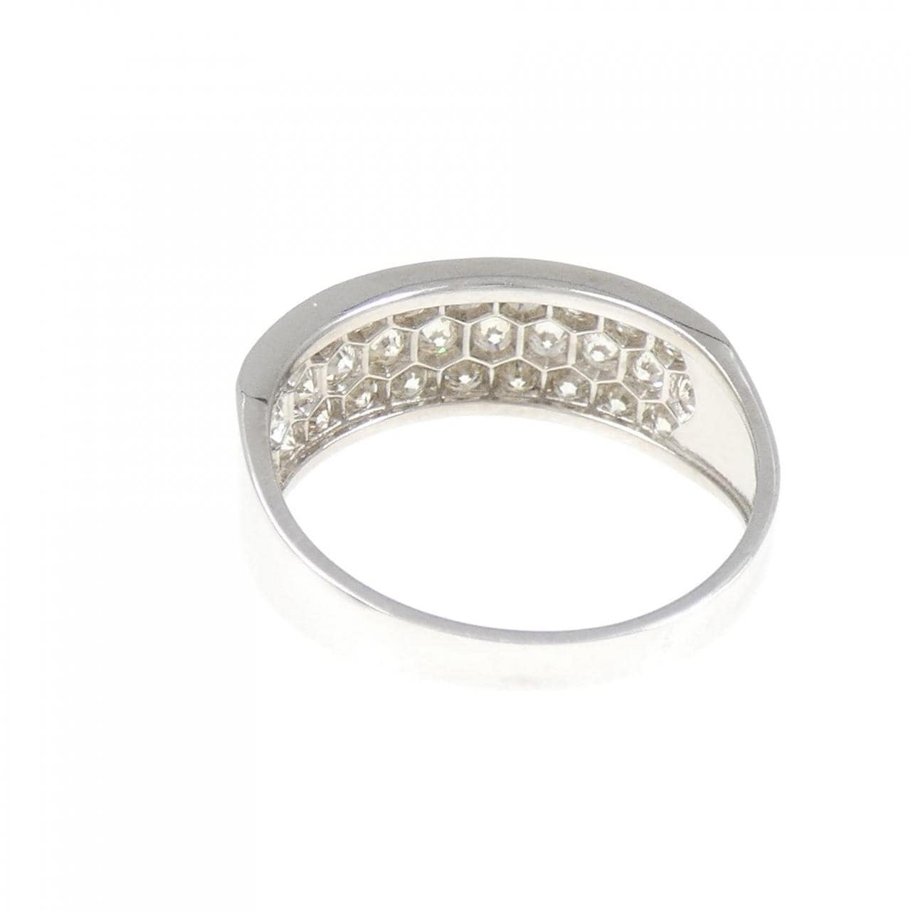 PT950 パヴェ ダイヤモンド リング 1.00CT