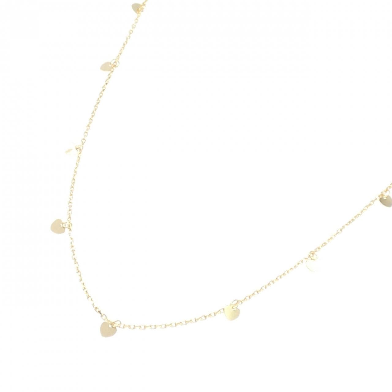 K18YG ハート ネックレス