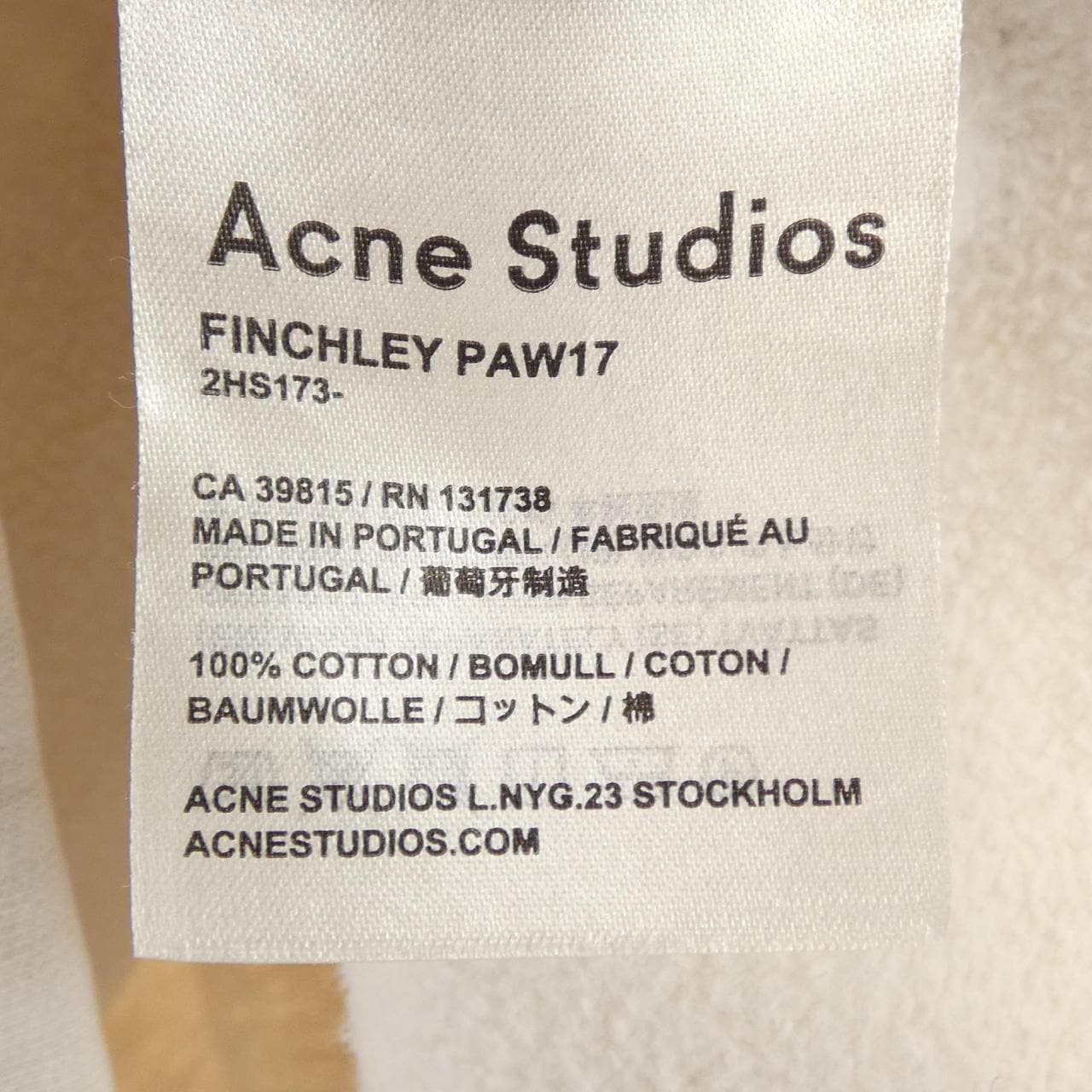アクネストゥディオズ ACNE STUDIOS スウェット