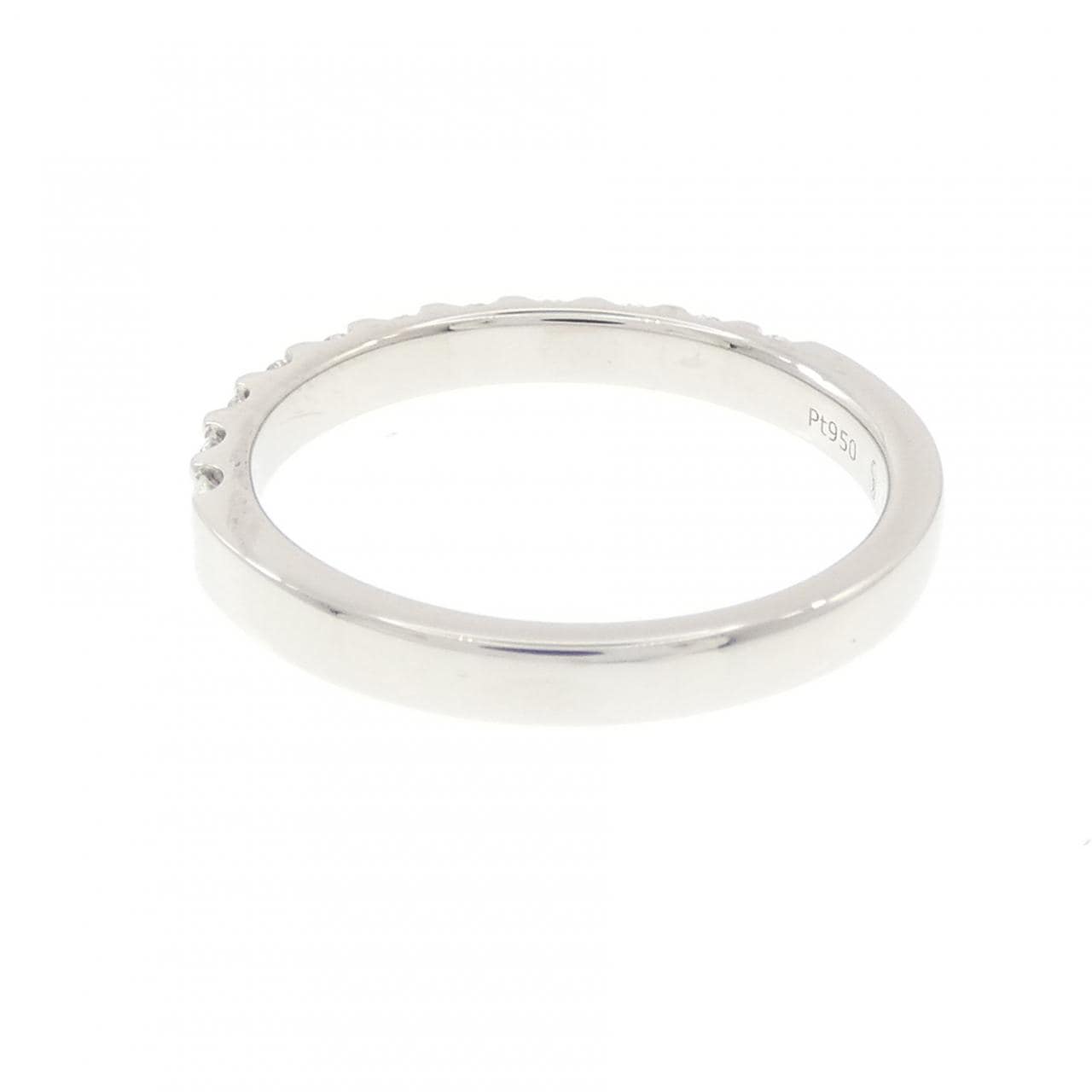 PT950 ハーフエタニティ ダイヤモンド リング 0.380CT