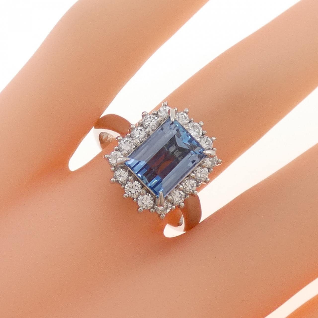 PT900 アクアマリン リング 2.27CT