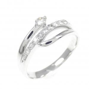 K18WG ダイヤモンド リング 0.30CT