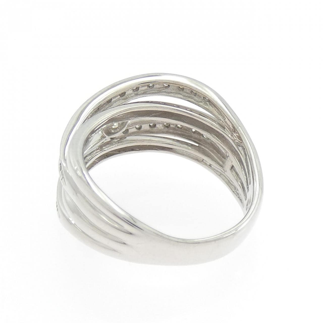 K18WG ダイヤモンド リング 0.30CT