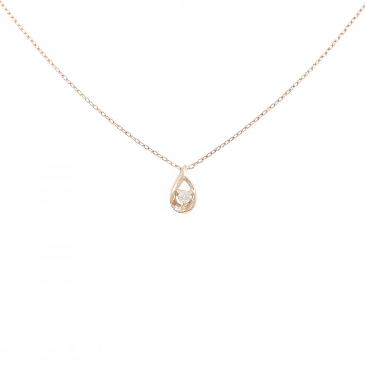 K10PG ダイヤモンド ネックレス 0.02CT