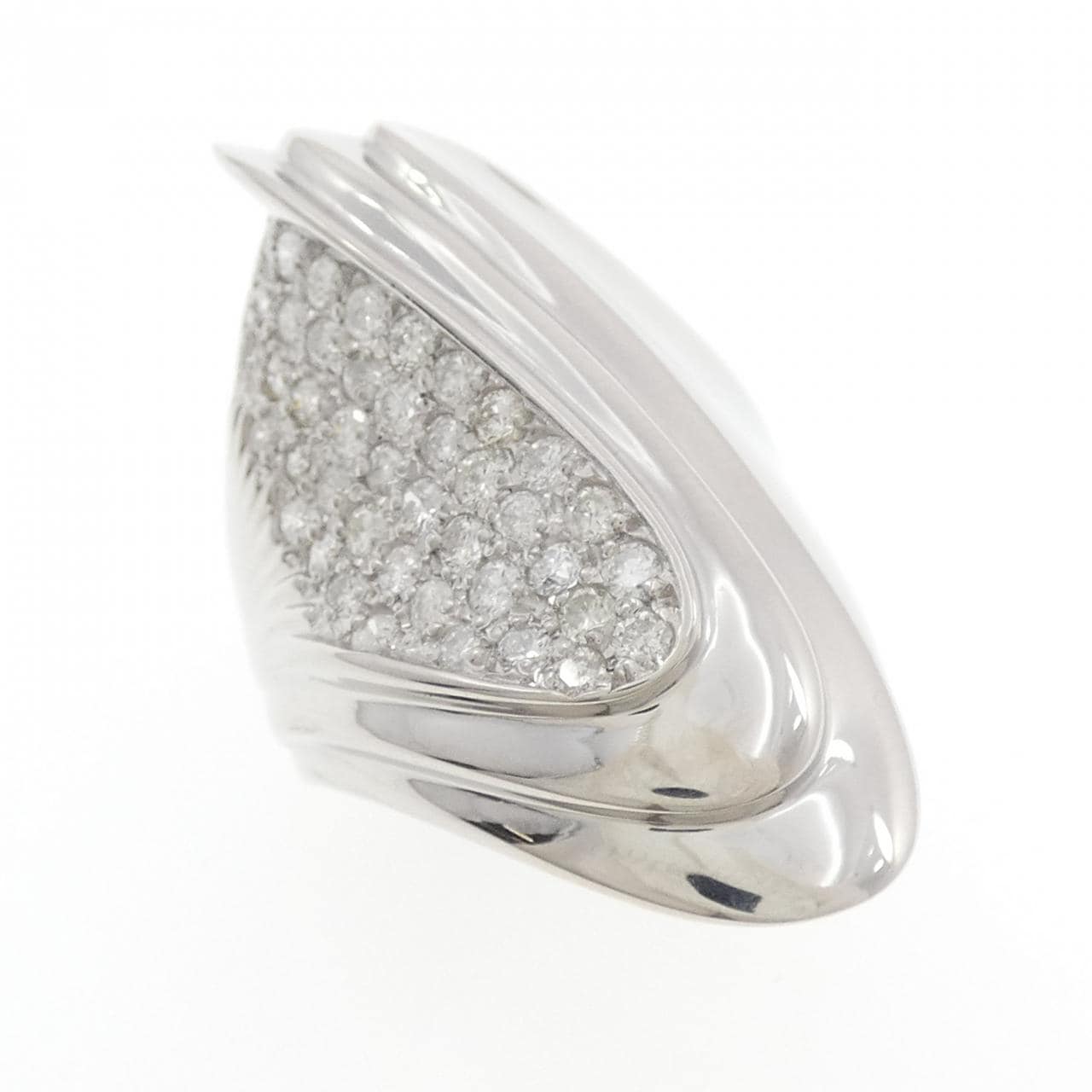 PT900 パヴェ ダイヤモンド リング 1.00CT