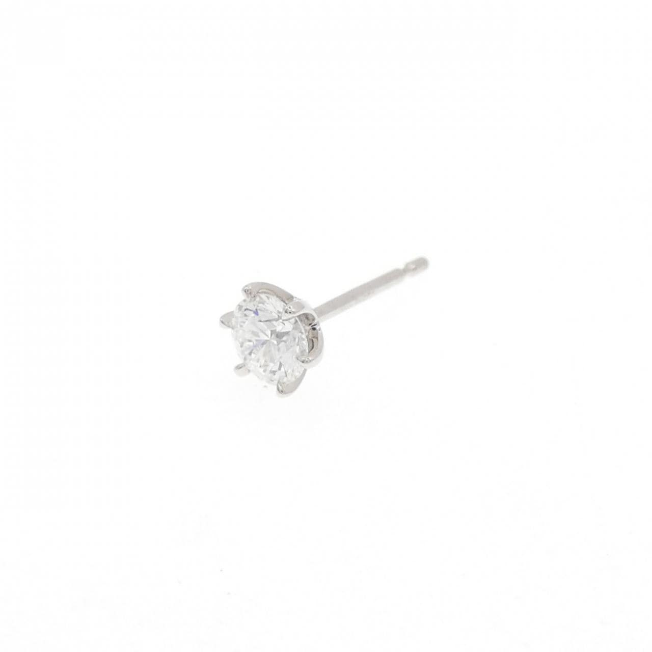 【リメイク】PT900/ST ダイヤモンド ピアス 0.301CT D VS1 VG 片耳