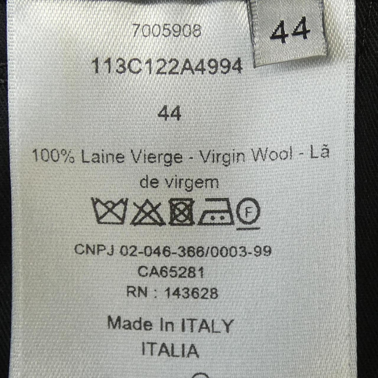 ディオール DIOR マイクロハウンドトゥースウールキャンバス 113C122A4994 パンツ