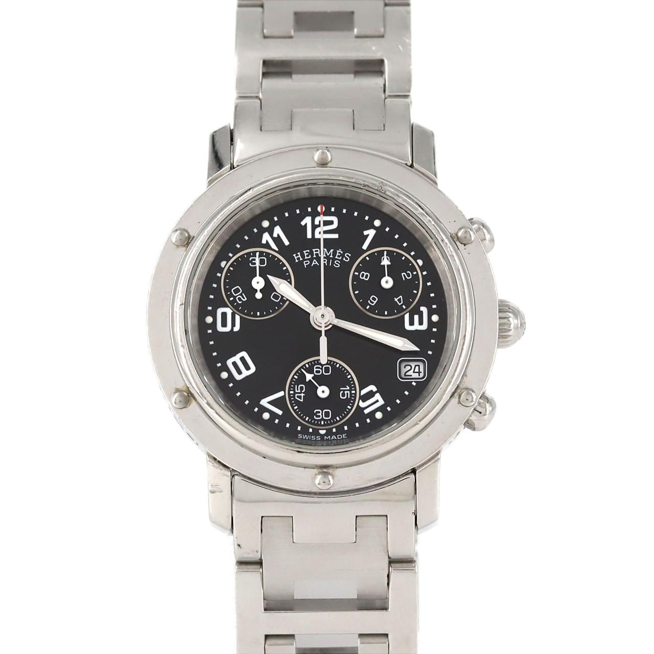 【ノーメンテナンス還元価格】エルメス クリッパークロノグラフ CL1.310 SS クォーツ