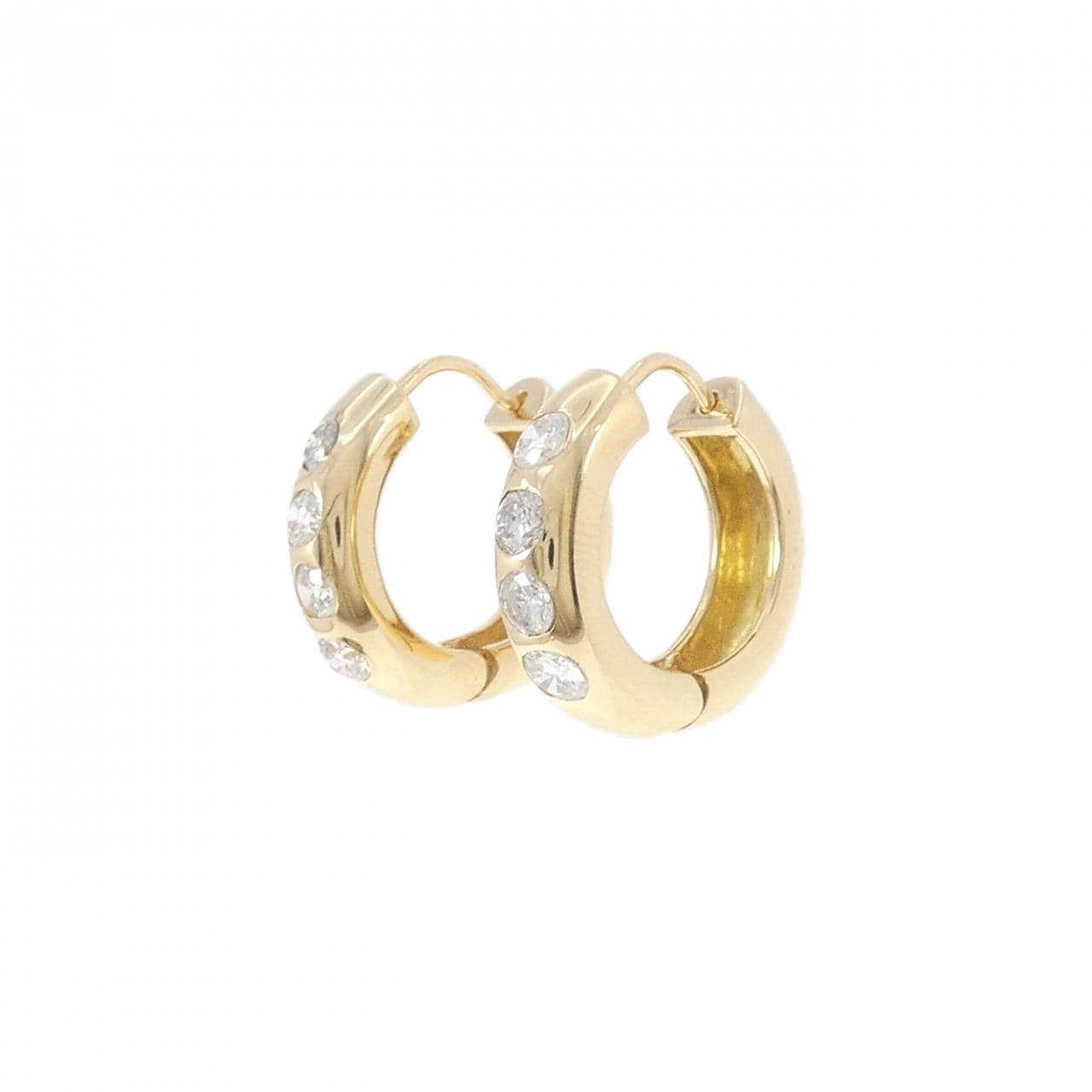 K18YG ダイヤモンド ピアス 1.005CT