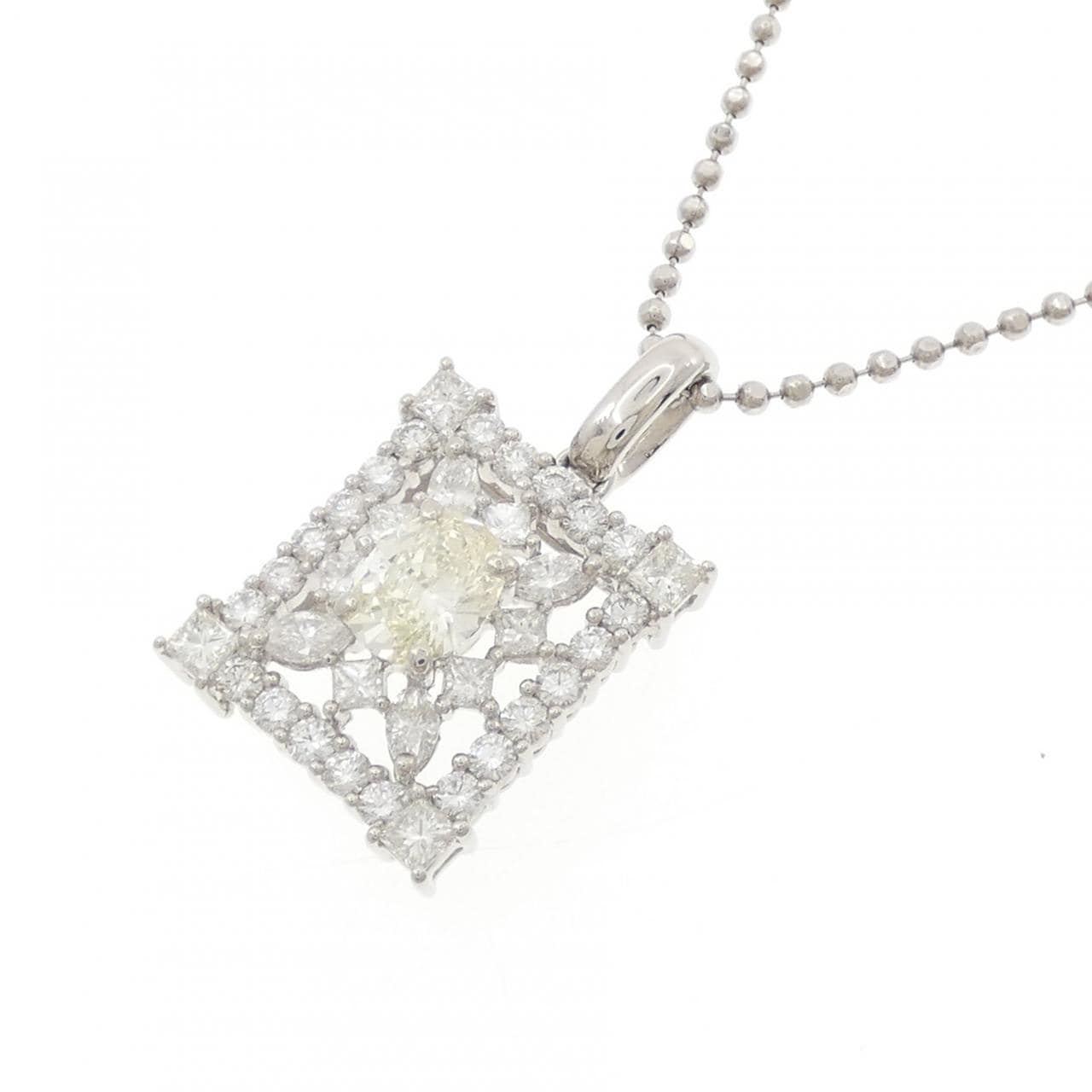 PT900/PT850 ダイヤモンド ネックレス 0.76CT