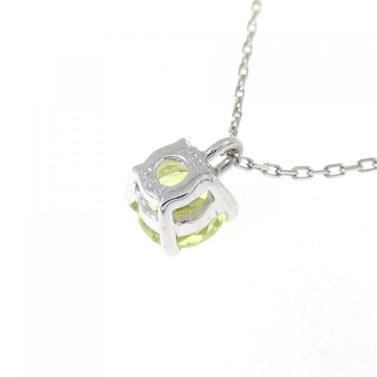 PT900/PT850 ペリドット ネックレス 0.53CT