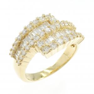 K18YG ダイヤモンド リング 1.10CT