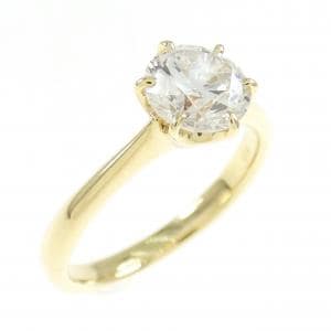 K18YG ダイヤモンド リング 1.003CT J SI2 Good