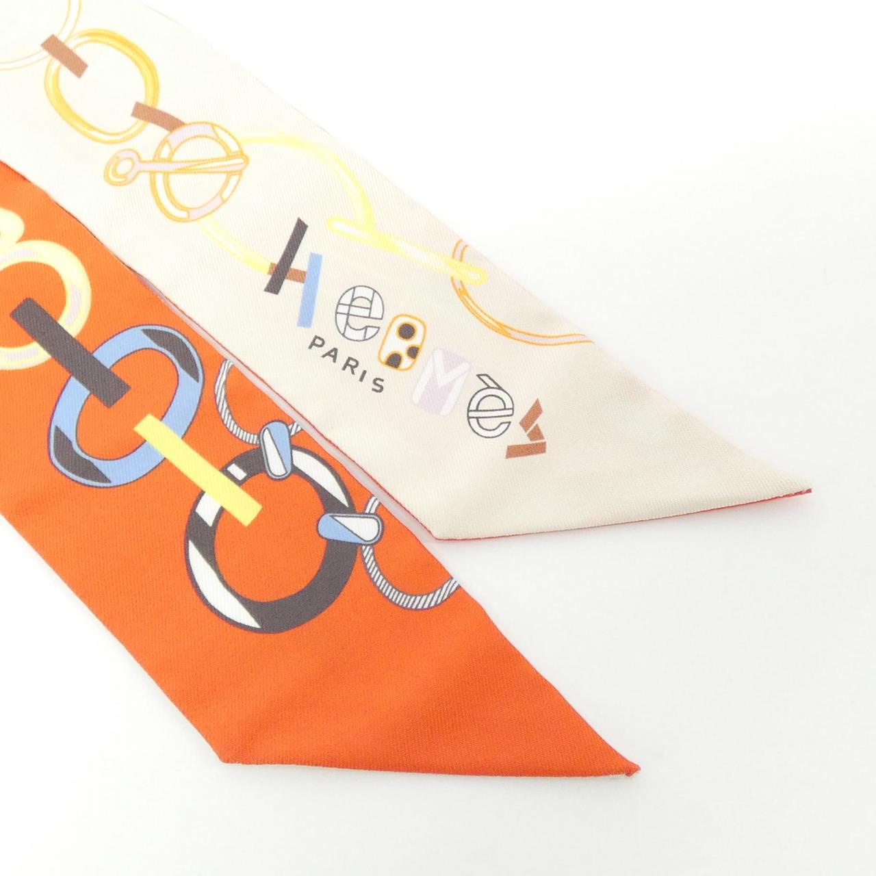 HERMES DO RE BOUCLES Twilly 063951S Scarf