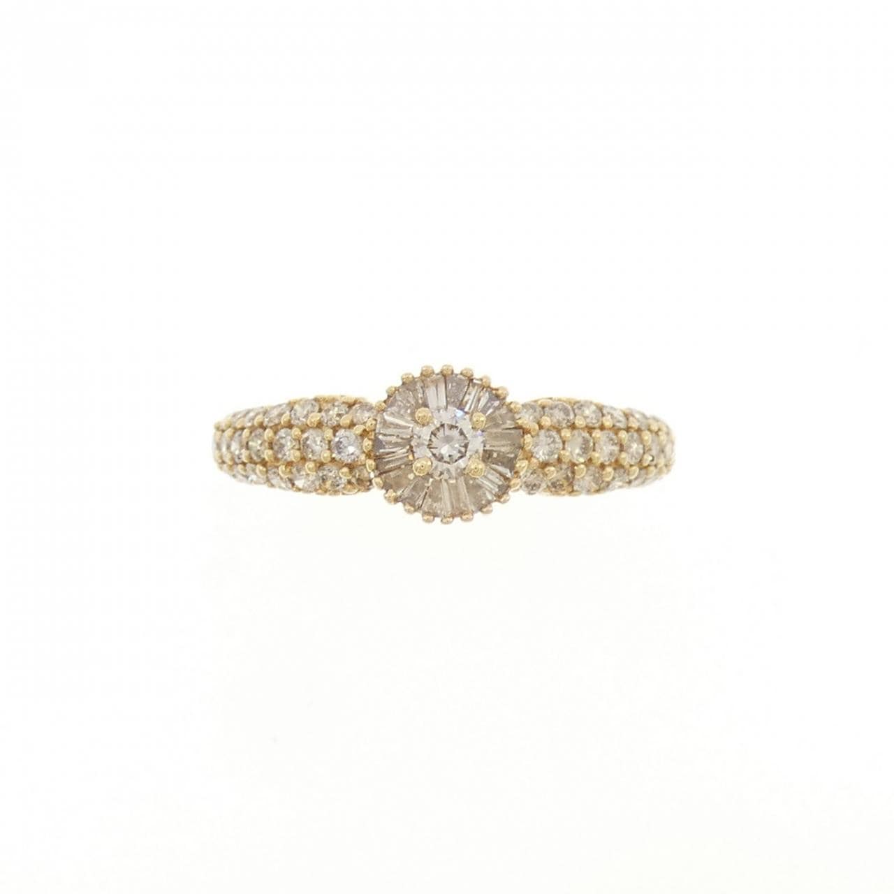 K18YG ダイヤモンド リング 0.75CT