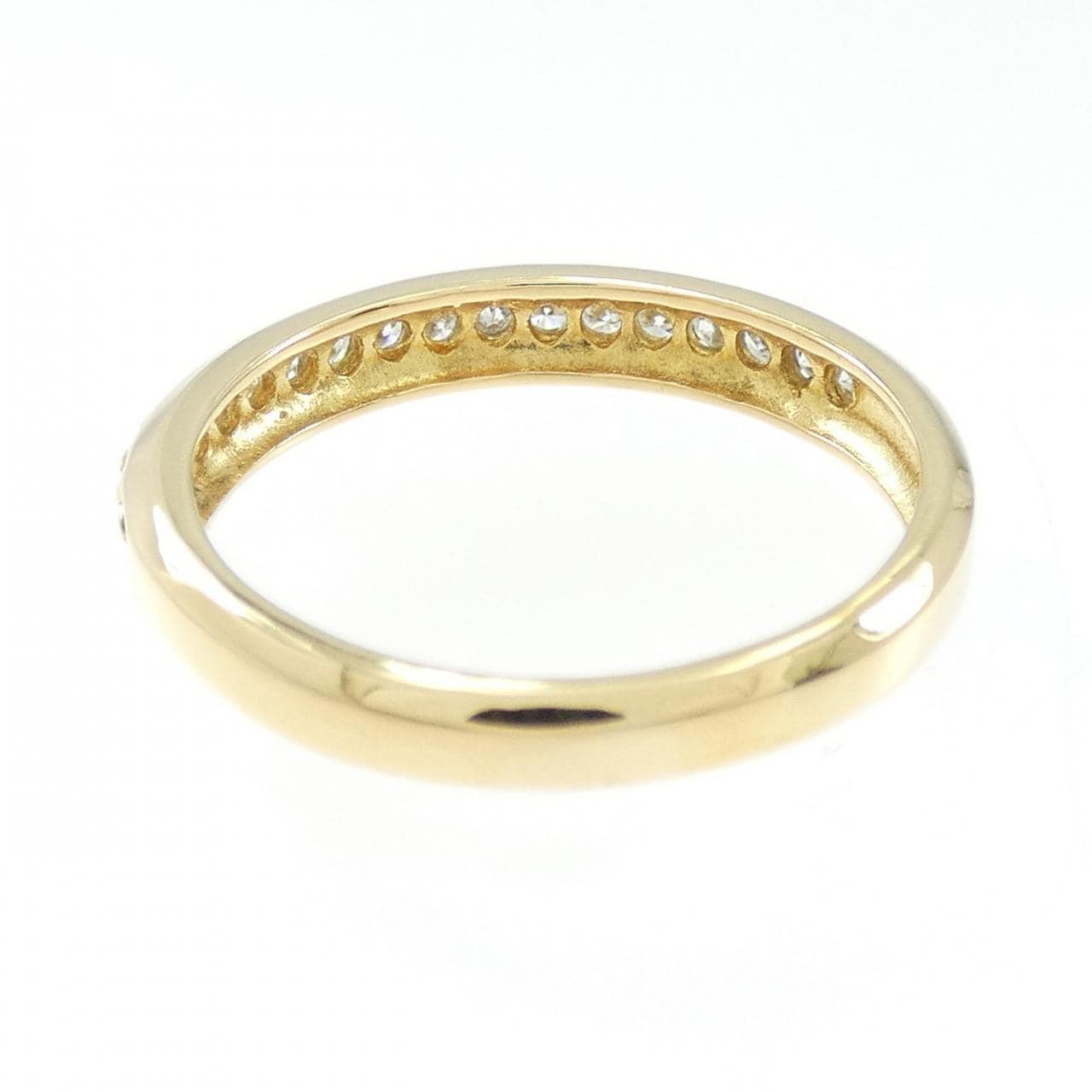 K18YG ハーフエタニティ ダイヤモンド リング 0.30CT