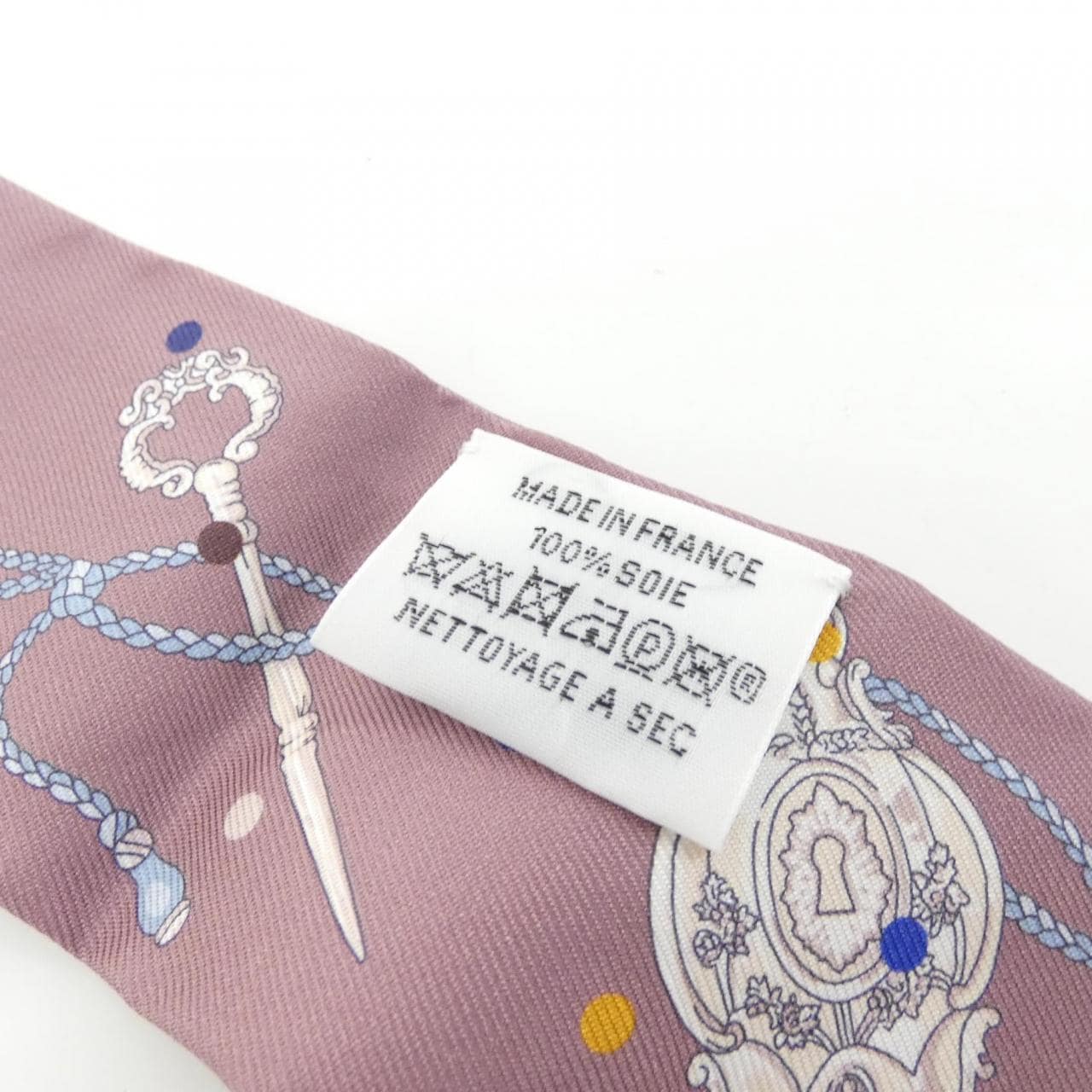 エルメス LES CLES A POIS ツイリー 063871S スカーフ