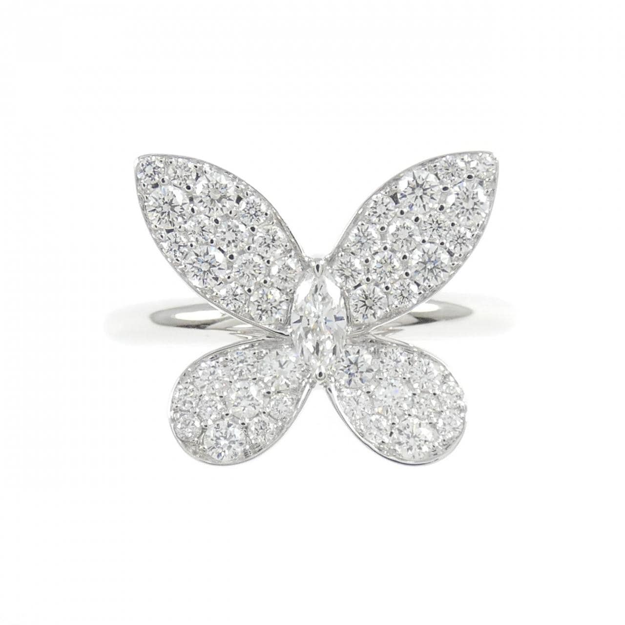 グラフ パヴェ バタフライ シルエット リング