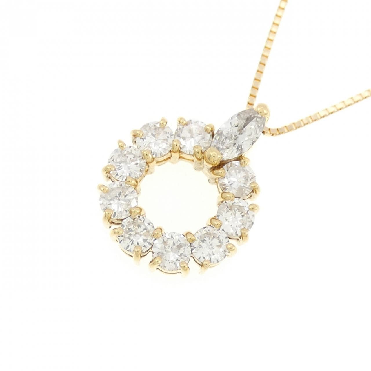 K18YG ダイヤモンド ネックレス 1.00CT
