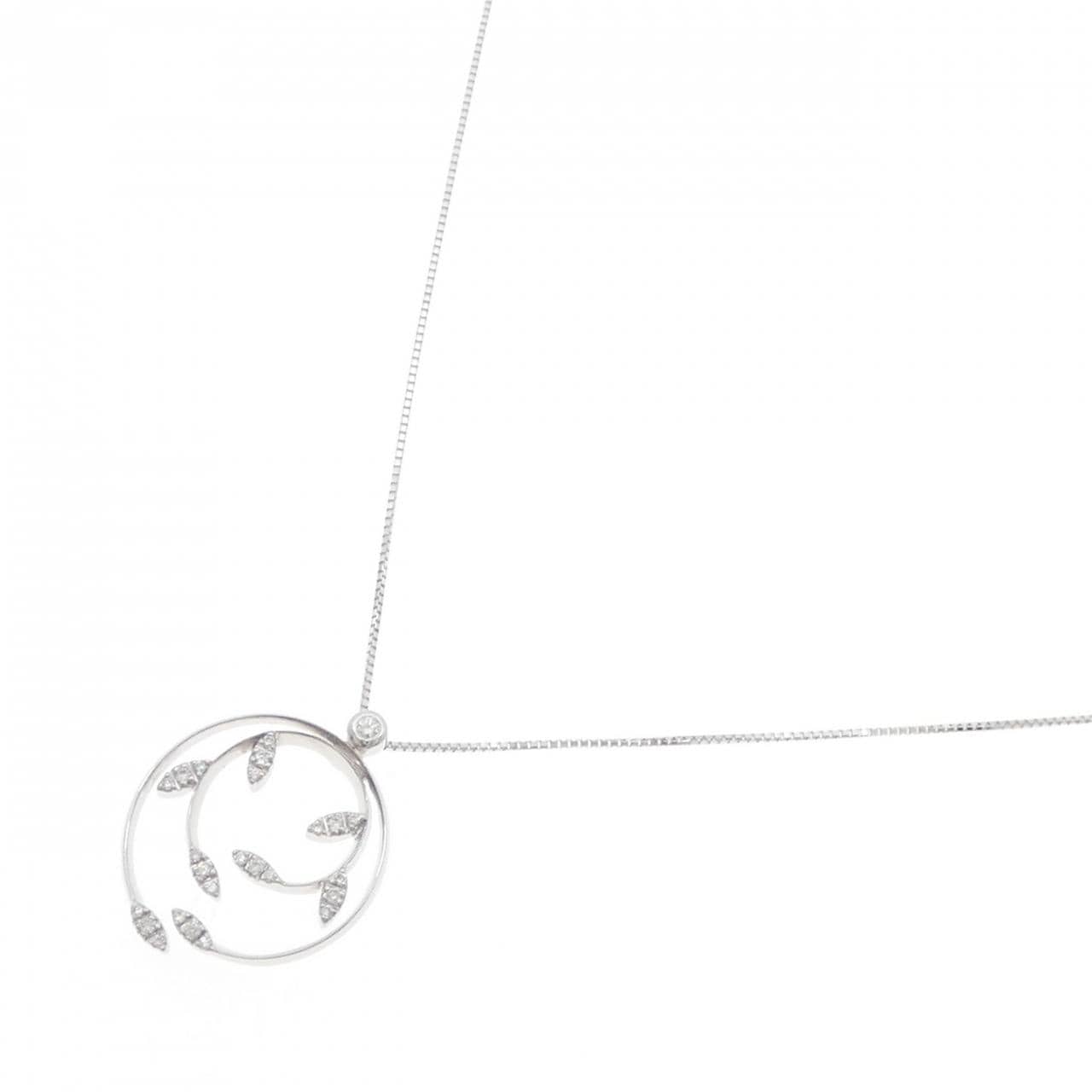 18KWG/K18WG ダイヤモンド ネックレス 0.15CT