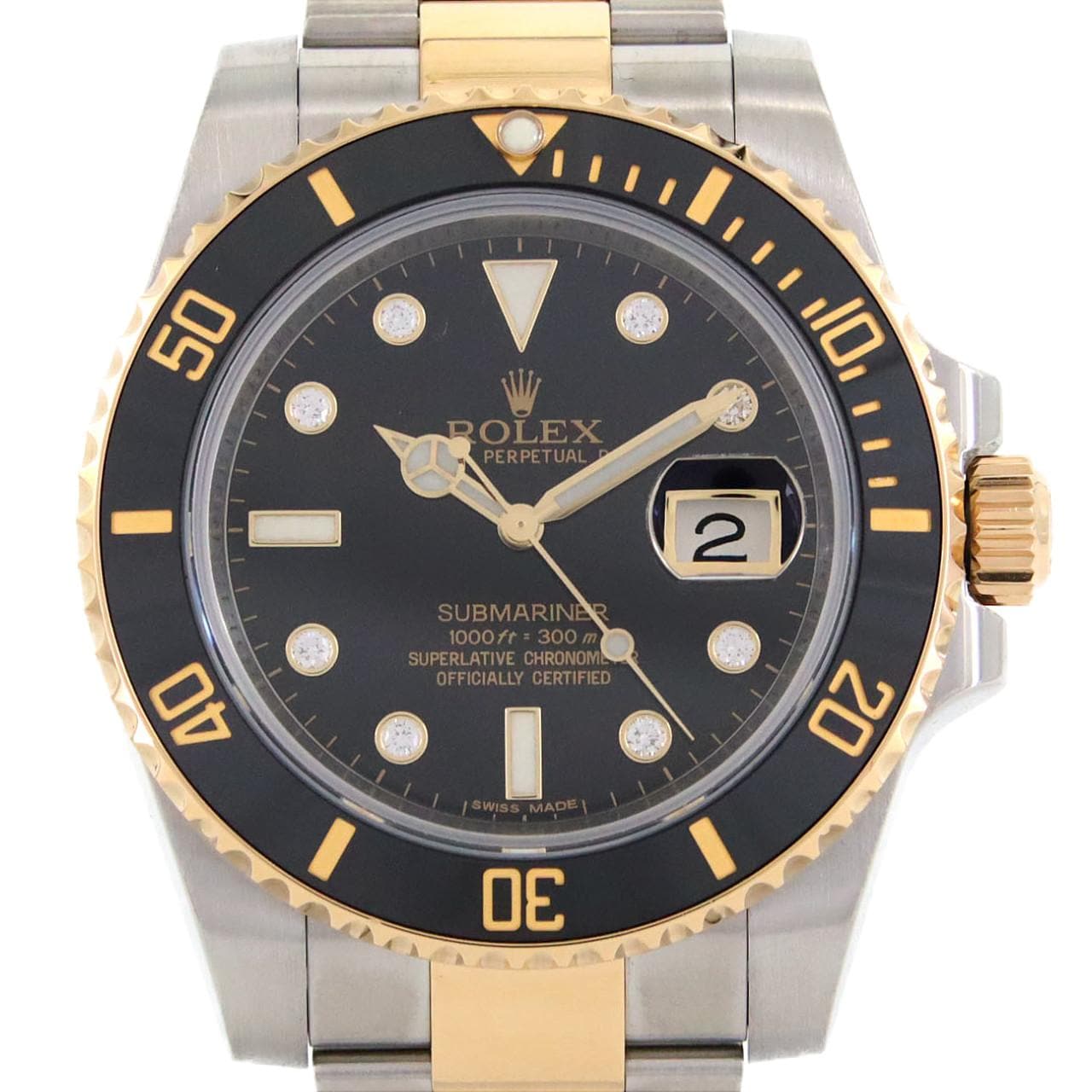 ロレックス サブマリーナーデイト 116613GLN SSxYG 自動巻 V番
