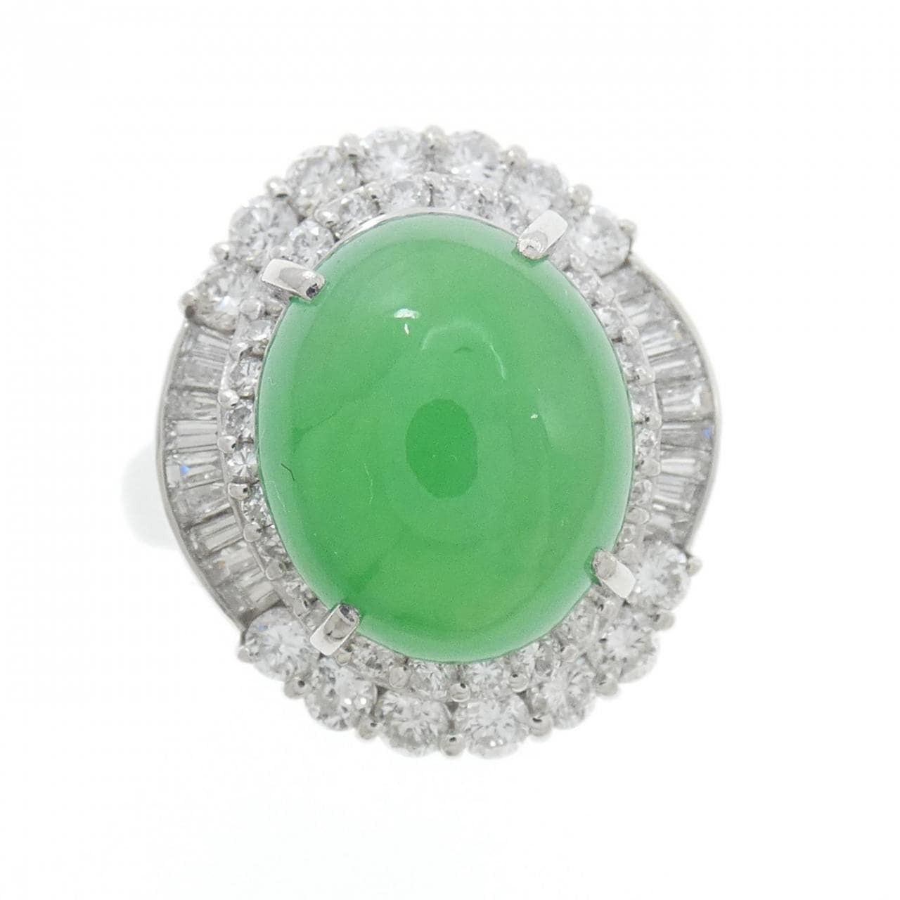 PT900 ヒスイ リング 6.925CT