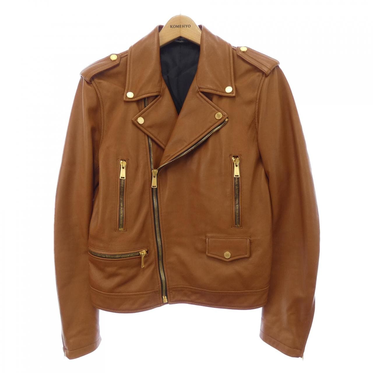 ケントアンドカーウェン KENT&CURWEN レザーライダースジャケット