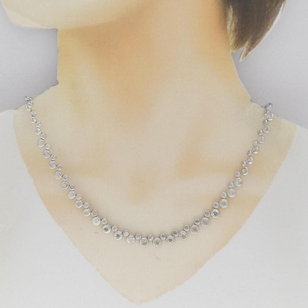 750WG Diamond Necklace 4.21CT