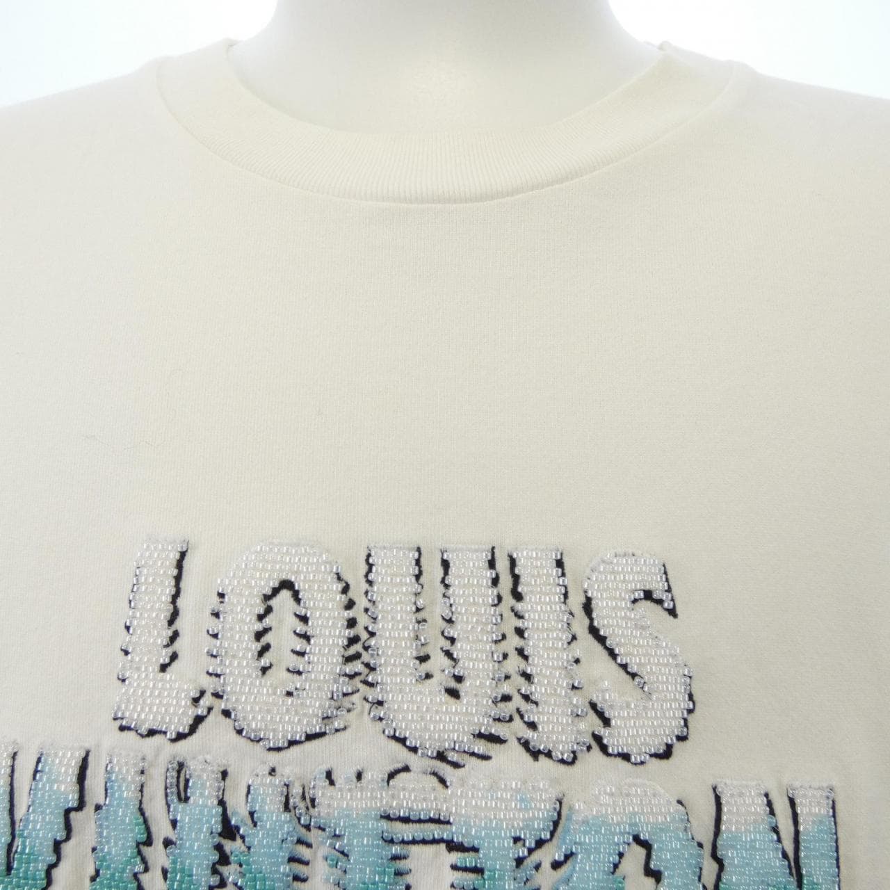 ルイヴィトン LOUIS VUITTON エンブロイダードビーズコットンTシャツ HPY35WNPG Tシャツ