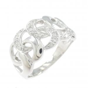 K18WG ダイヤモンド リング 0.18CT