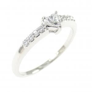 PT900 ハート ダイヤモンド リング 0.15CT