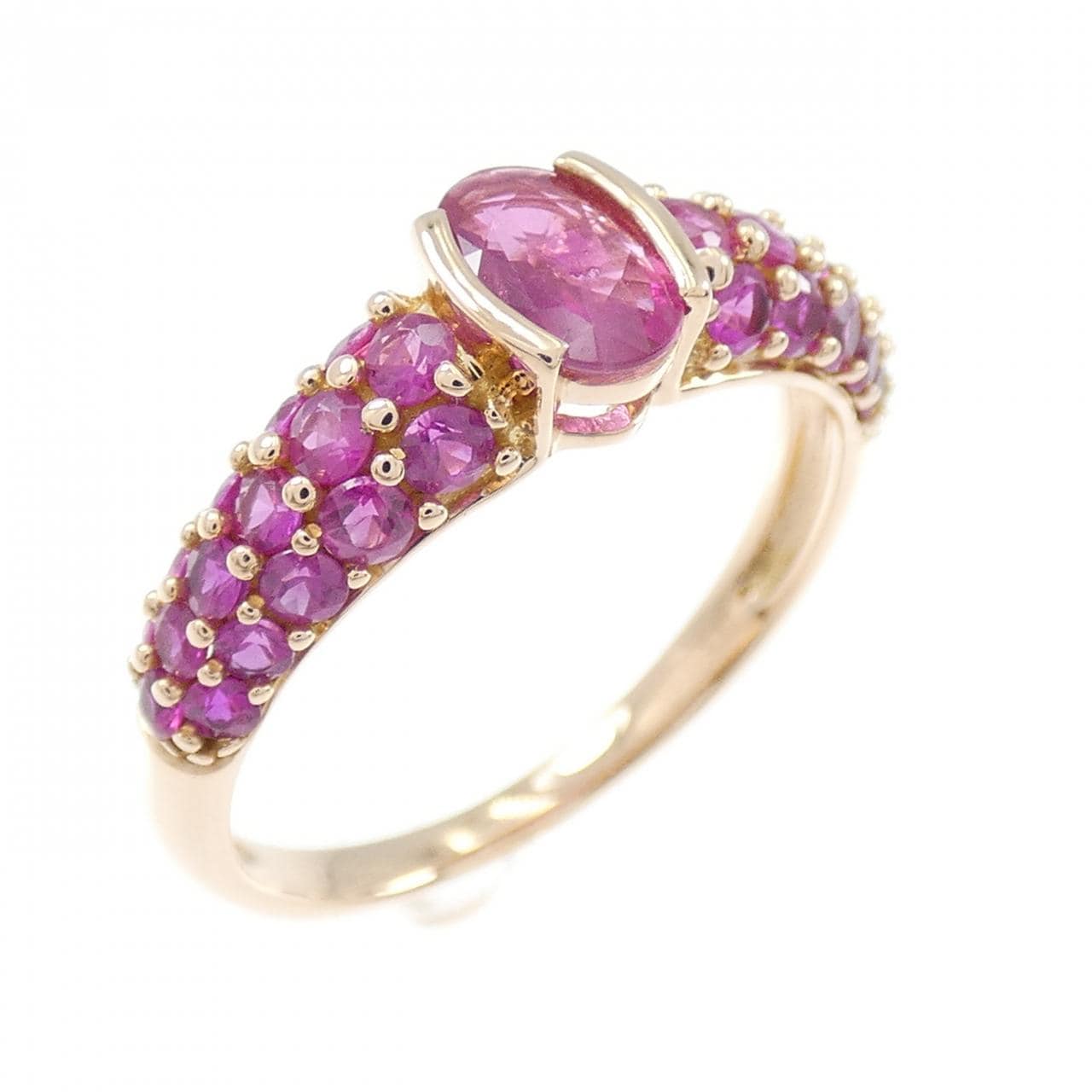 K18PG ルビー リング 1.10CT