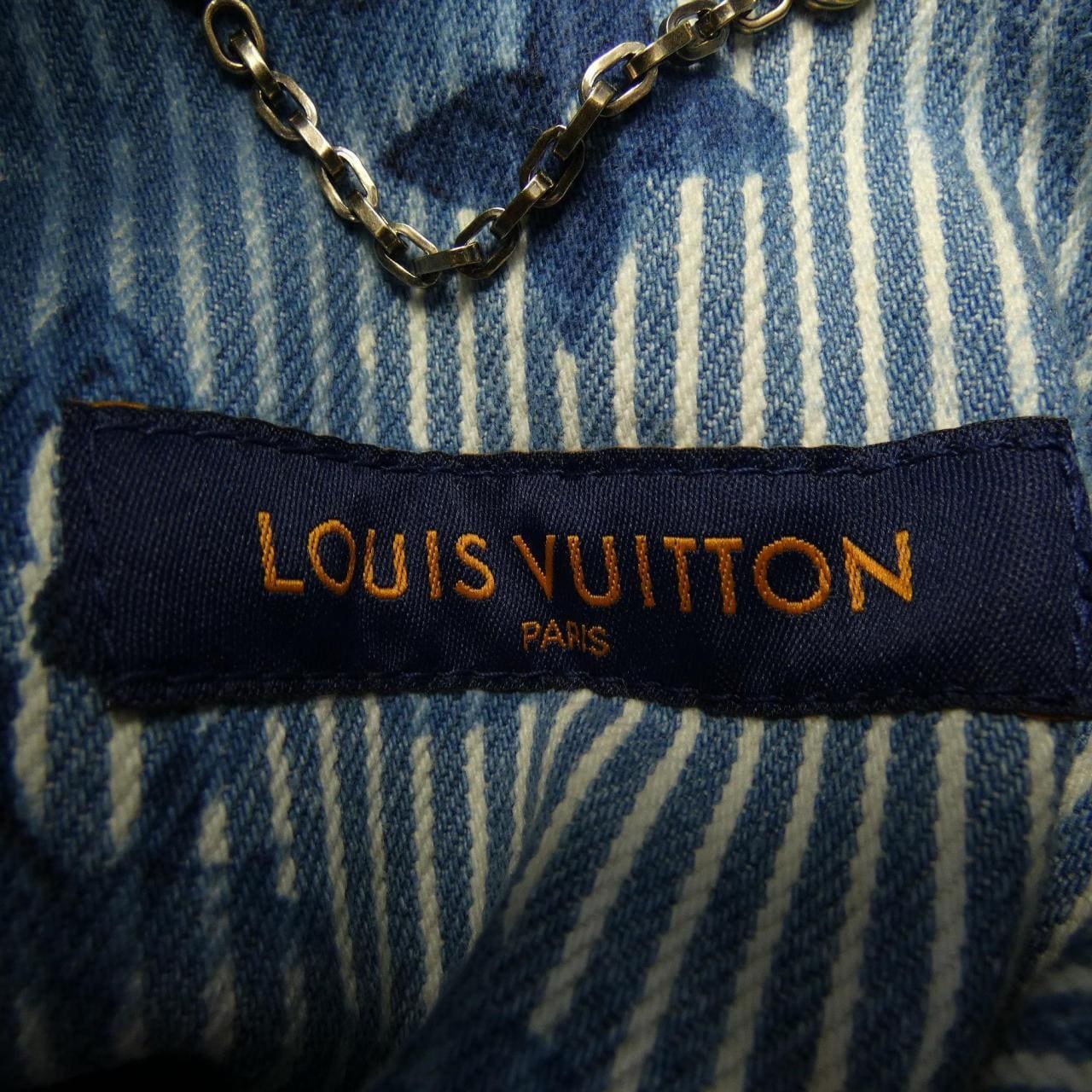 ルイヴィトン LOUIS VUITTON ストライプモノグラムワークウェア HLS05WBX7 デニムジャケット