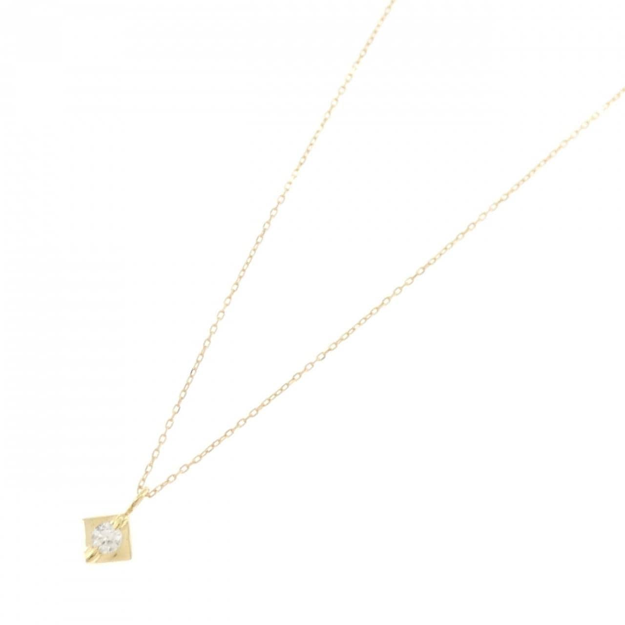 K18YG ダイヤモンド ネックレス 0.08CT