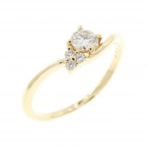 K18YG ダイヤモンド リング 0.155CT