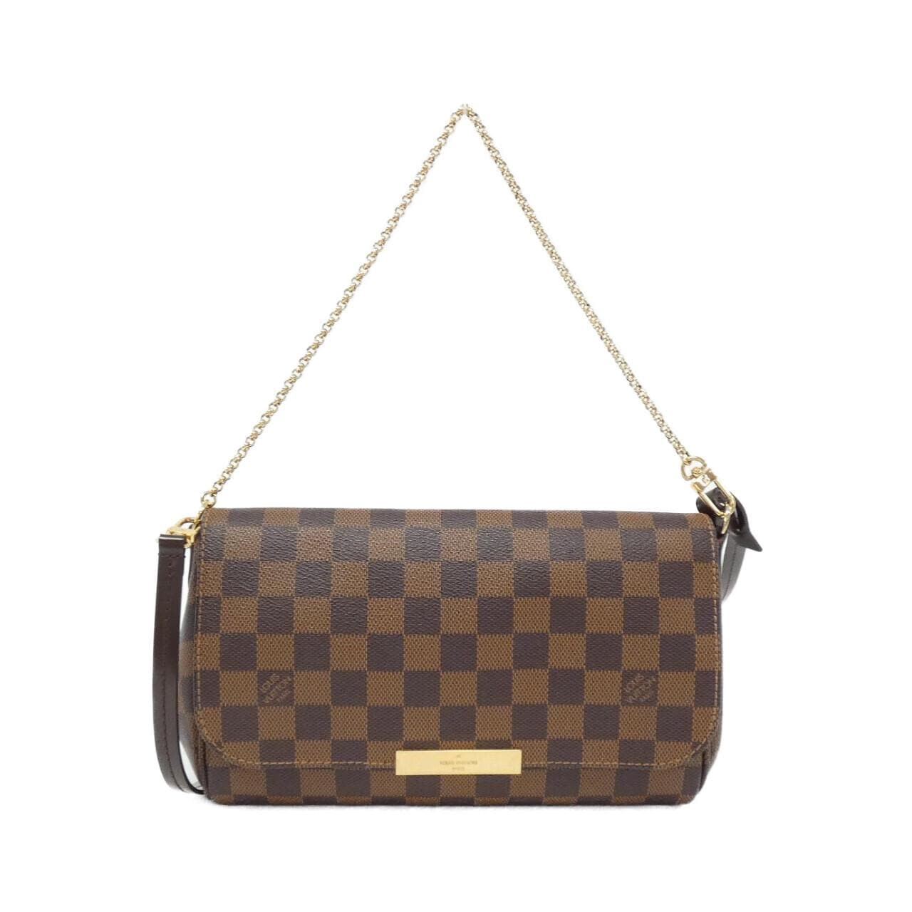 LOUIS VUITTON Damier Favorite MM N41129 Shoulder Bag