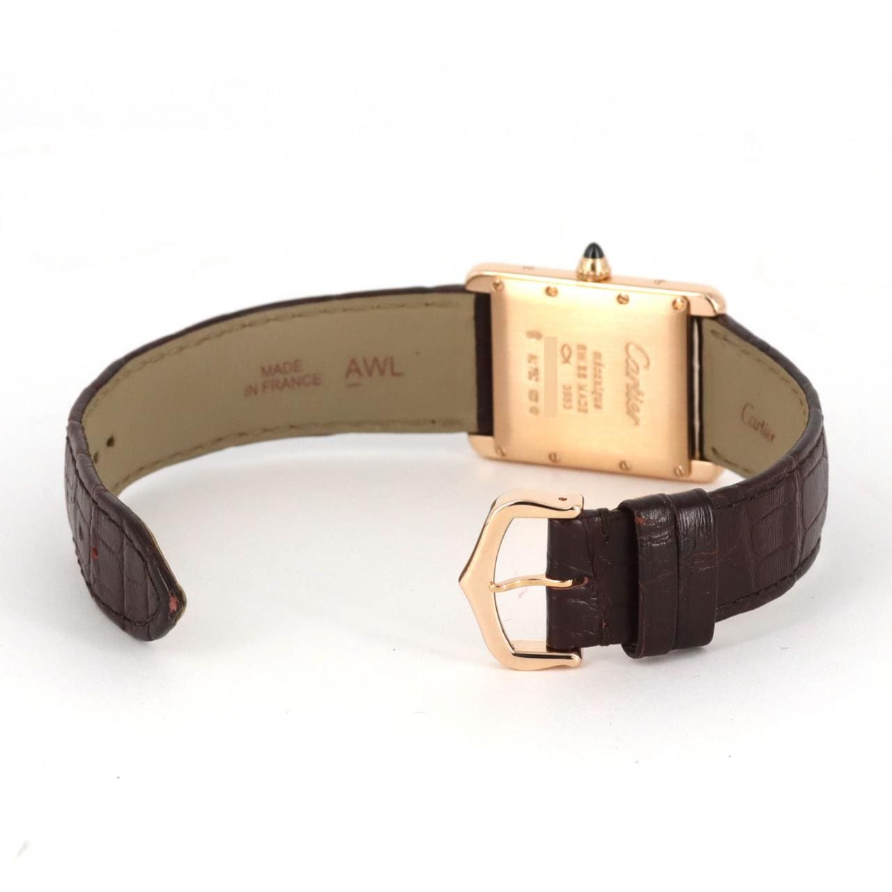 Cartier Tank Louis Cartier LM PG WGTA0011 PG/RG Manual Winding