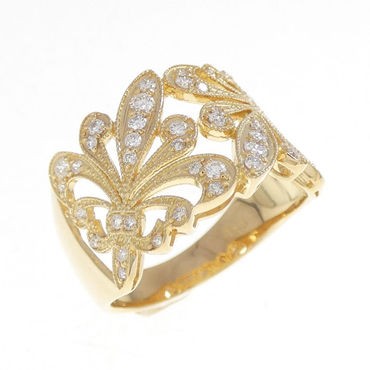 K18YG ダイヤモンド リング 0.33CT