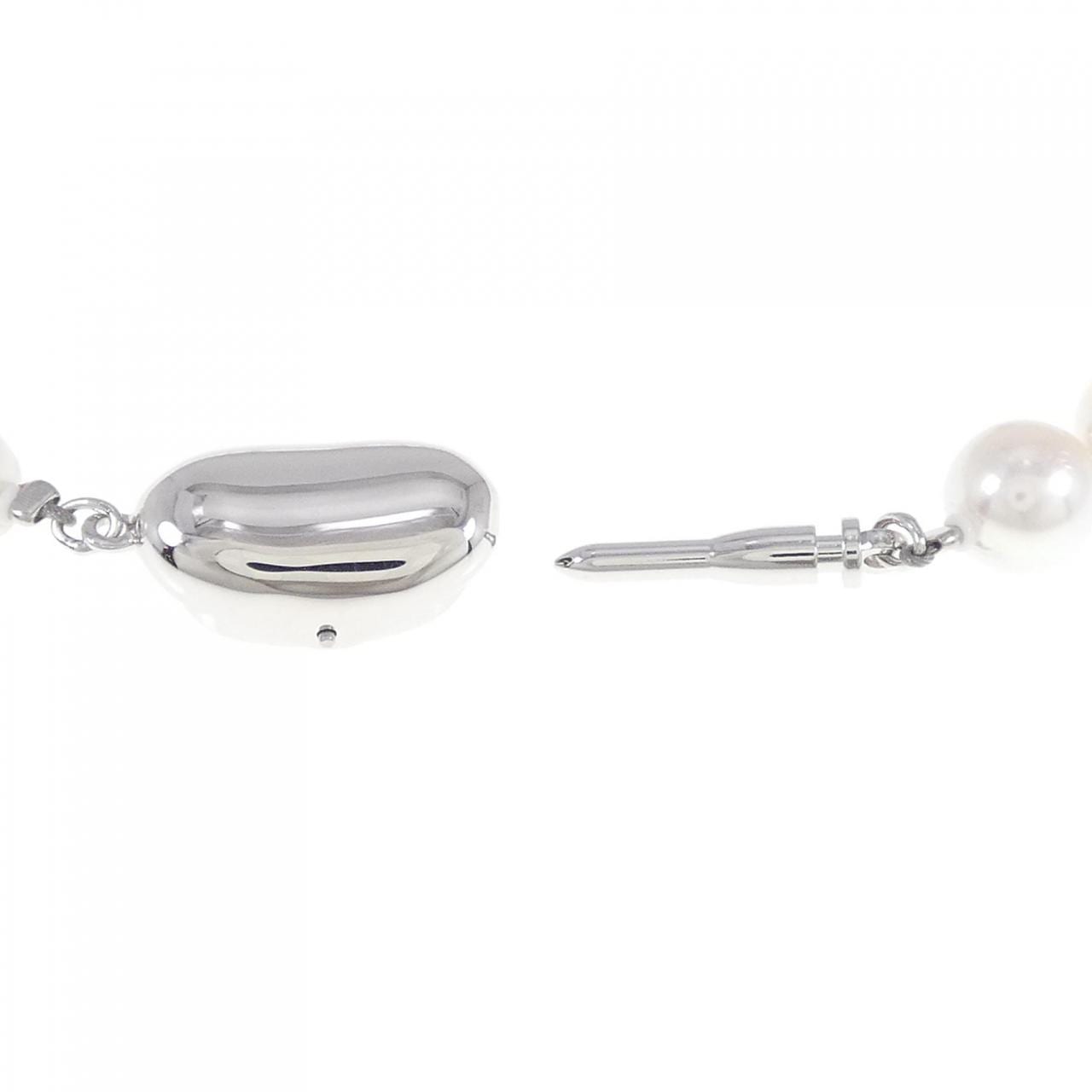 [新品] 银扣Akoya珍珠项链 7-7.5 毫米