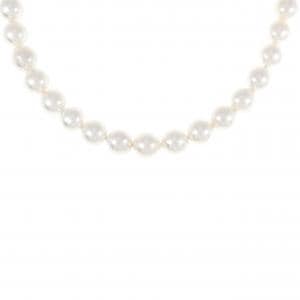 [BRAND NEW] Silver clasp Akoya pearl necklace 6.5-7mm